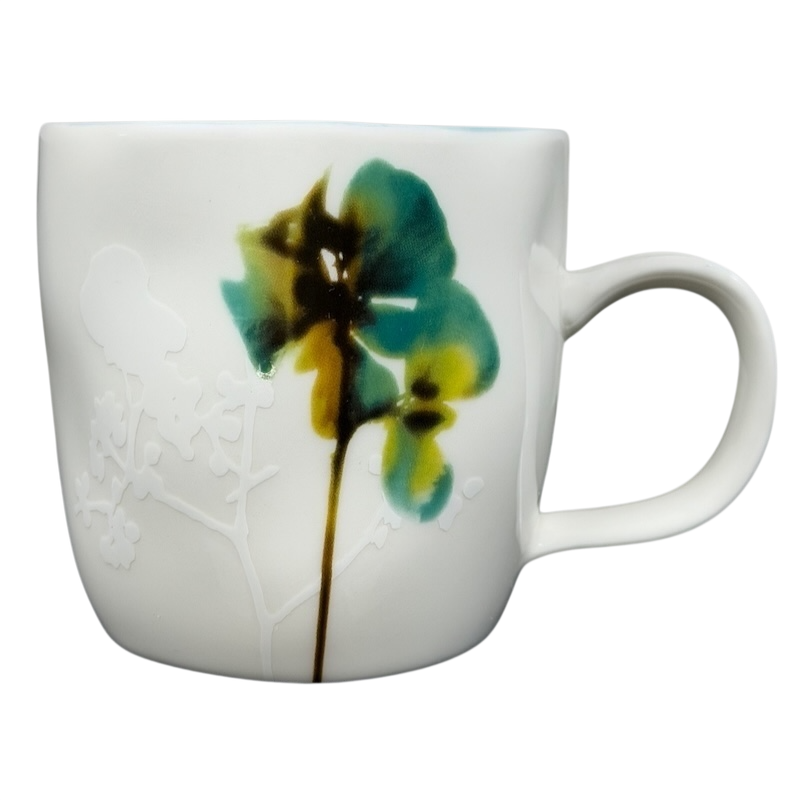 Starbucks Floral Watercolor Mug Starbucks featuring a vibrant flower design on a white background