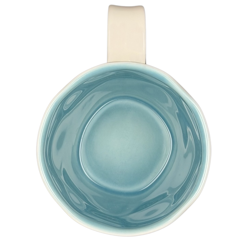 Starbucks Floral Watercolor Mug Starbucks with a smooth blue interior and elegant design