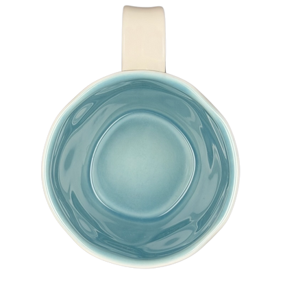 Starbucks Floral Watercolor Mug Starbucks with a smooth blue interior and elegant design