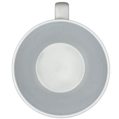 Inside view of the Grande Matte Gray Siren Collectible Mug Starbucks showcasing its smooth finish