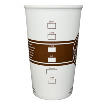 Starbucks Grande Siren First Logo vintage tall mug with coffee customization options