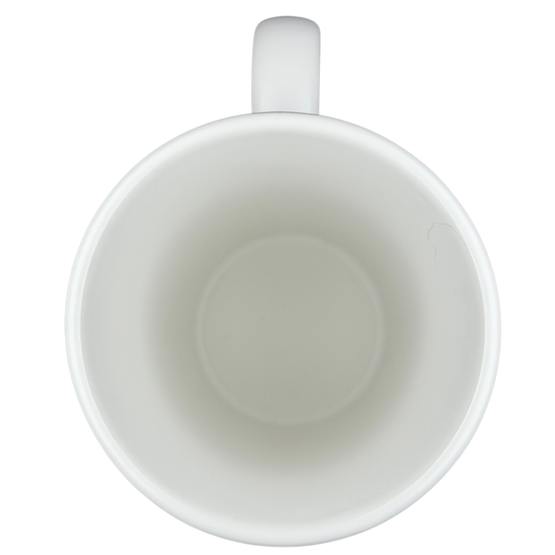 Inside view of a Starbucks Grande Siren First Logo vintage tall mug showcasing its smooth white finish