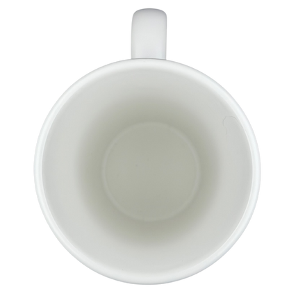 Inside view of a Starbucks Grande Siren First Logo vintage tall mug showcasing its smooth white finish