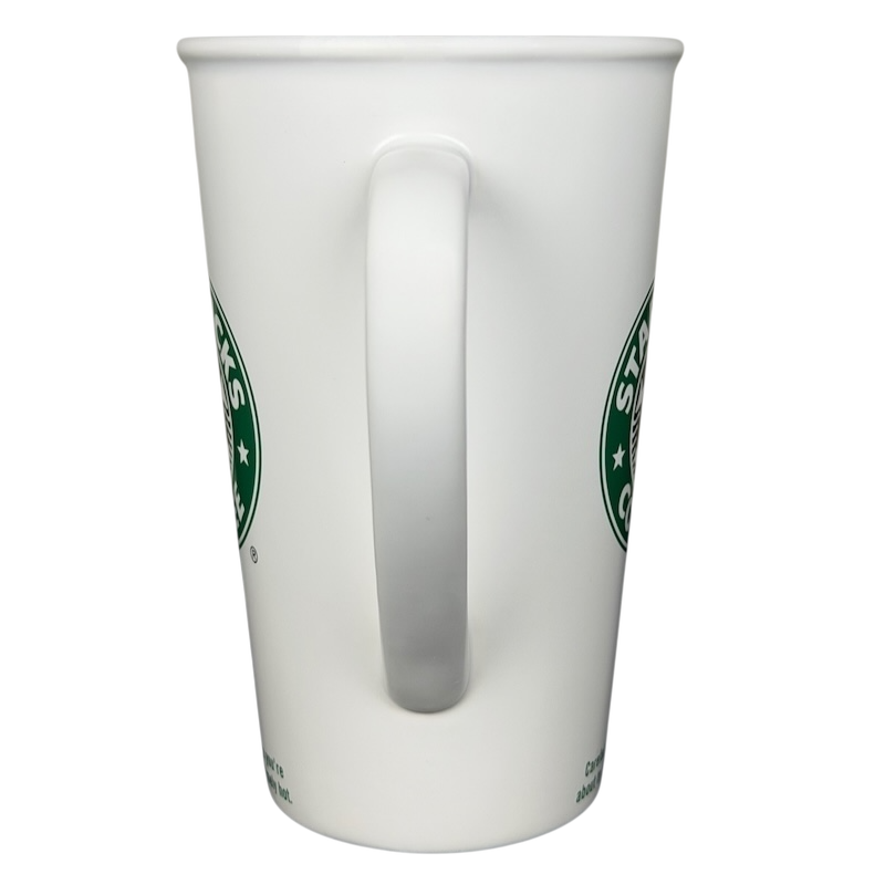 Starbucks grande siren vintage mug with a classic white finish and green logo