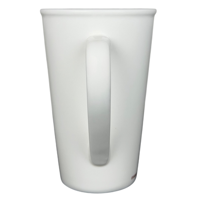 Starbucks grande vintage mug featuring a sleek white design with a comfortable handle