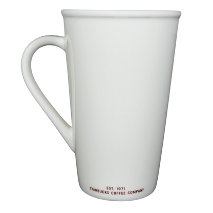 Starbucks grande vintage mug in white with EST. 1971 Starbucks Coffee Company printed on the side