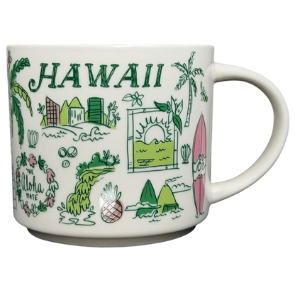 Starbucks Hawaii Been There mug featuring tropical designs and aloha theme elements