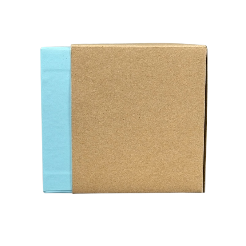 Starbucks Hawaii Been There mug packaging box in beige and light blue on black background