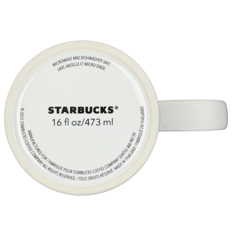 Starbucks Hello Telephone collectible mug with a 16 oz capacity suitable for microwaves and dishwashers