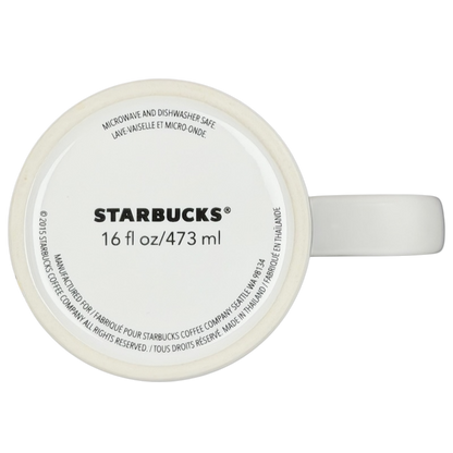 Starbucks Hello Telephone collectible mug with a 16 oz capacity suitable for microwaves and dishwashers