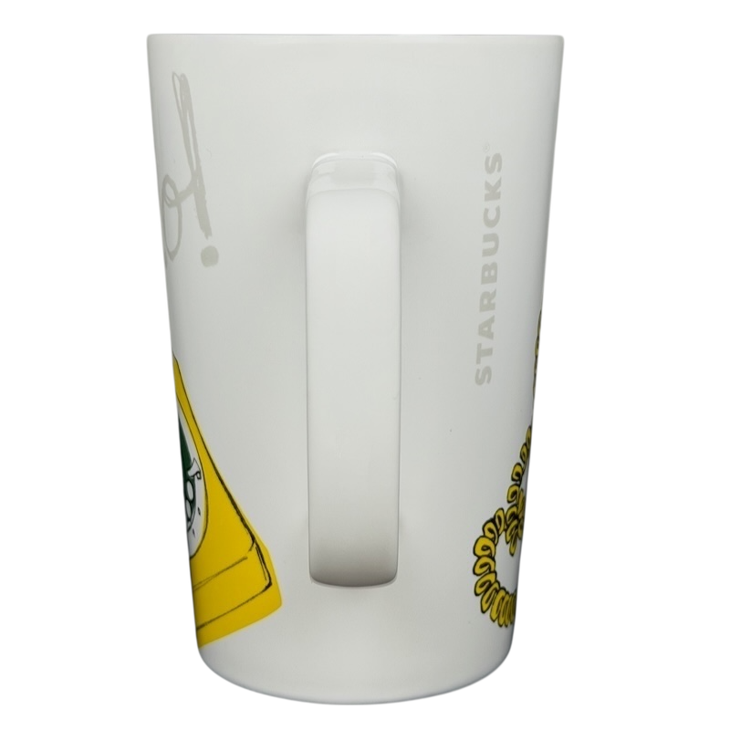 Starbucks Hello Telephone collectible mug featuring colorful graphics and unique design