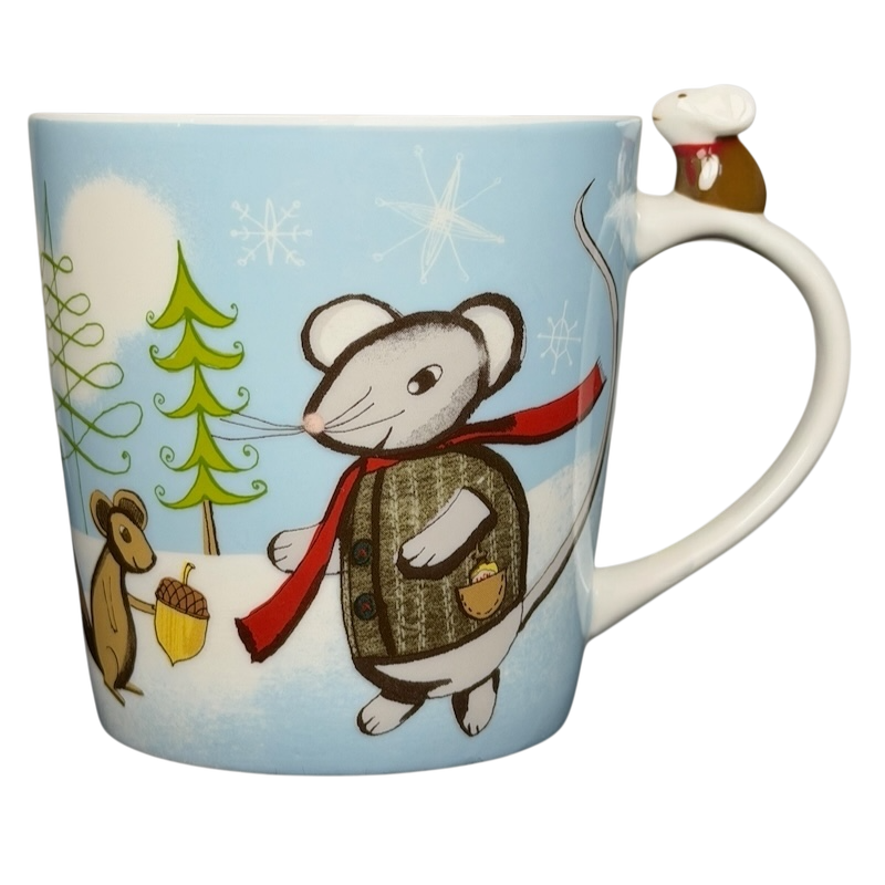Starbucks Huxley the Mouse mug featuring festive designs and a playful mouse handle