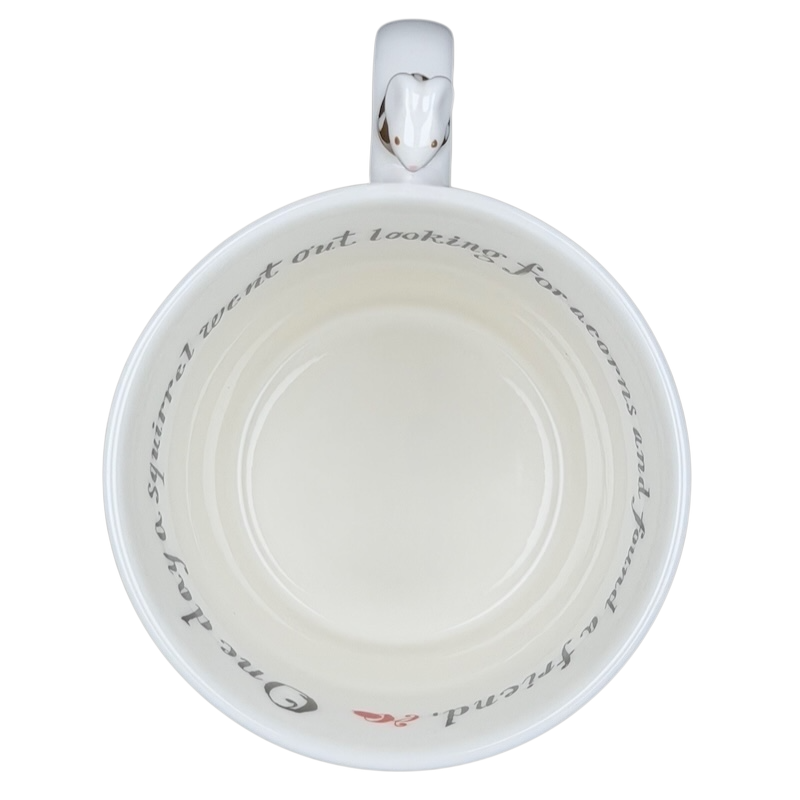 Starbucks Huxley the Mouse mug featuring a heart-shaped handle and whimsical interior design