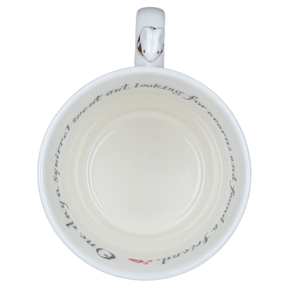 Starbucks Huxley the Mouse mug featuring a heart-shaped handle and whimsical interior design