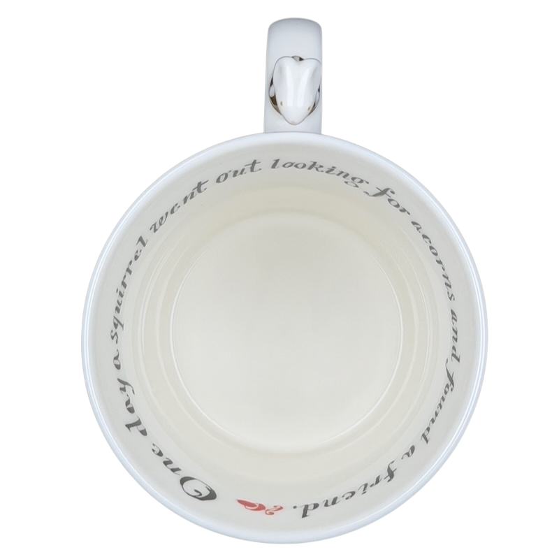 Starbucks Huxley the Mouse mug with inside text design featuring a cute heart handle