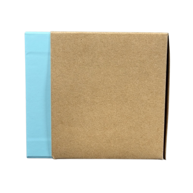 Closed cardboard box packaging for Illinois Starbucks Been There mug with light blue interior