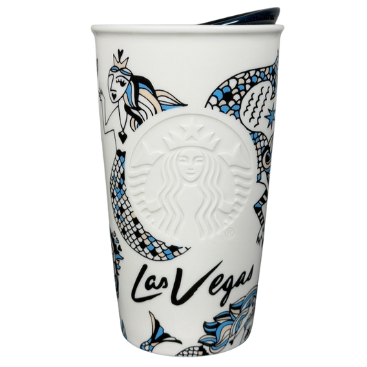 Starbucks Las Vegas collectible tumbler featuring artistic designs and vibrant colors