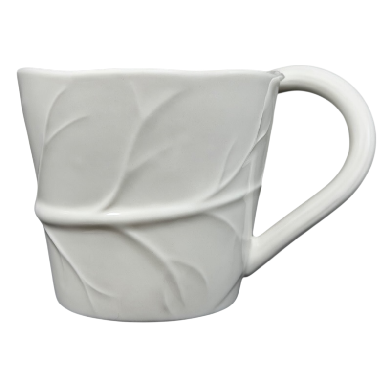 Starbucks leaf mug featuring a textured leaf design for a stylish coffee experience