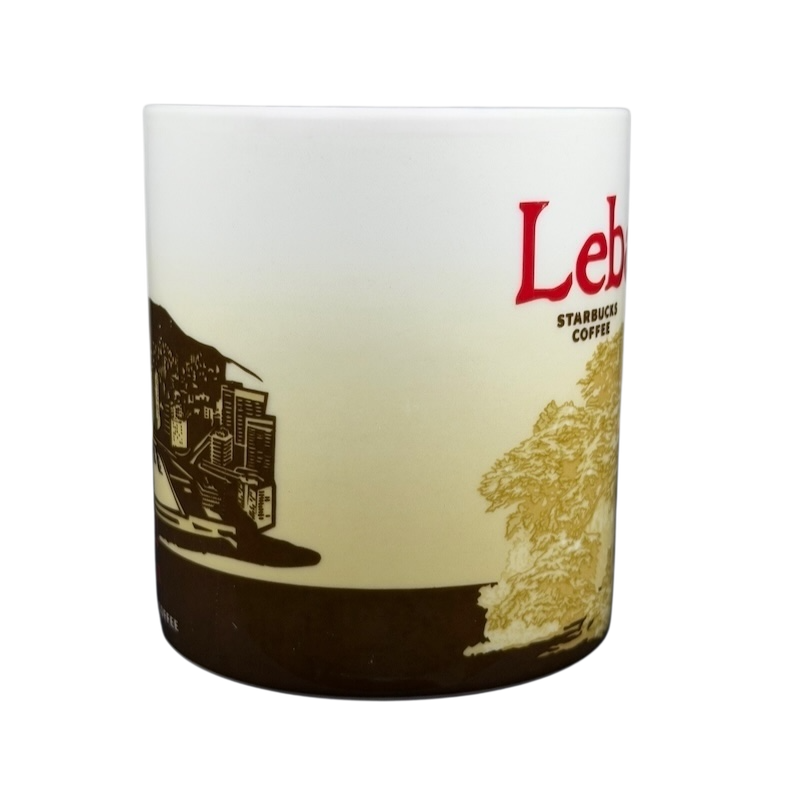 Starbucks Lebanon Global Icon mug 2013 featuring iconic cityscape and landscape design