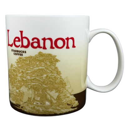 Starbucks Lebanon Global Icon mug 2013 featuring iconic landscape design and vibrant colors