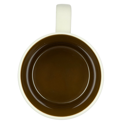 Starbucks Lebanon Global Icon mug 2013 in classic white with a smooth brown interior design