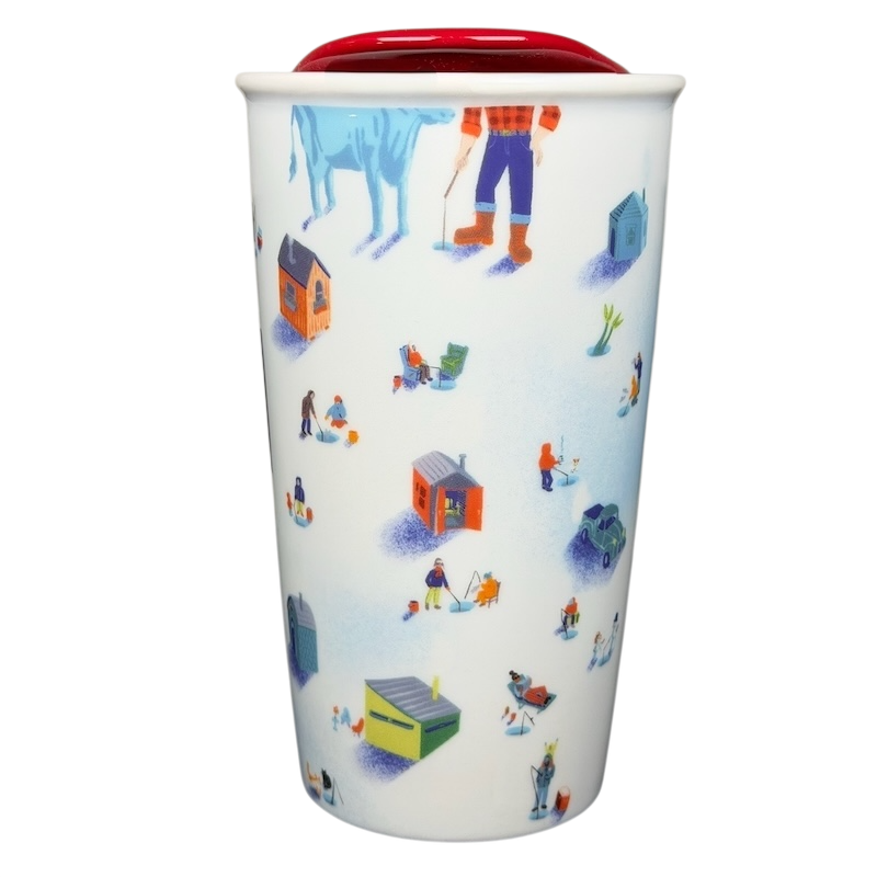 Local Collection Minnesota Tumbler Starbucks with colorful illustrations of outdoor scenes and activities