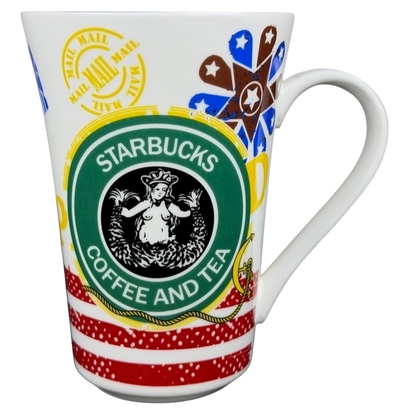 Starbucks London 87 mug featuring a colorful design with the Starbucks logo and artistic elements