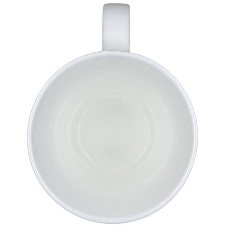 Inside view of the Starbucks London 87 mug showcasing its minimalist white design and spacious interior
