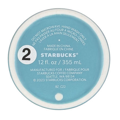 Starbucks Magnolia Flowers Blue Tumbler in a stylish design perfect for beverages on the go