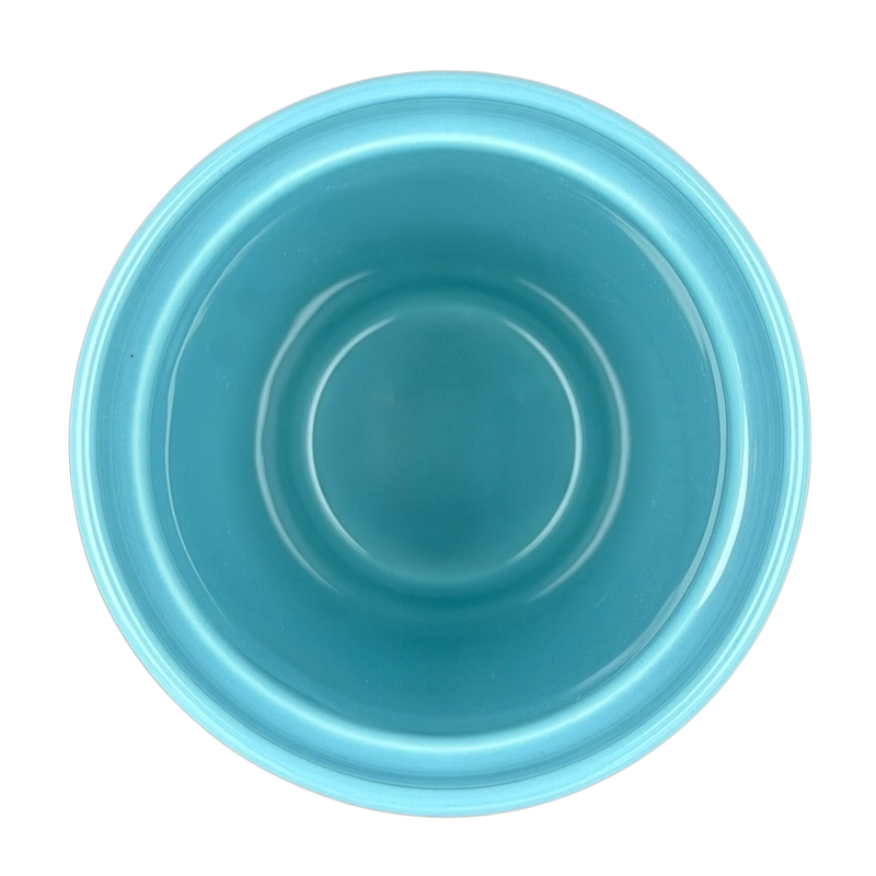 Starbucks Magnolia Flowers Blue Tumbler viewed from above showcasing its sleek design