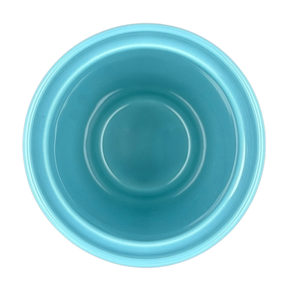 Starbucks Magnolia Flowers Blue Tumbler viewed from above showcasing its sleek design