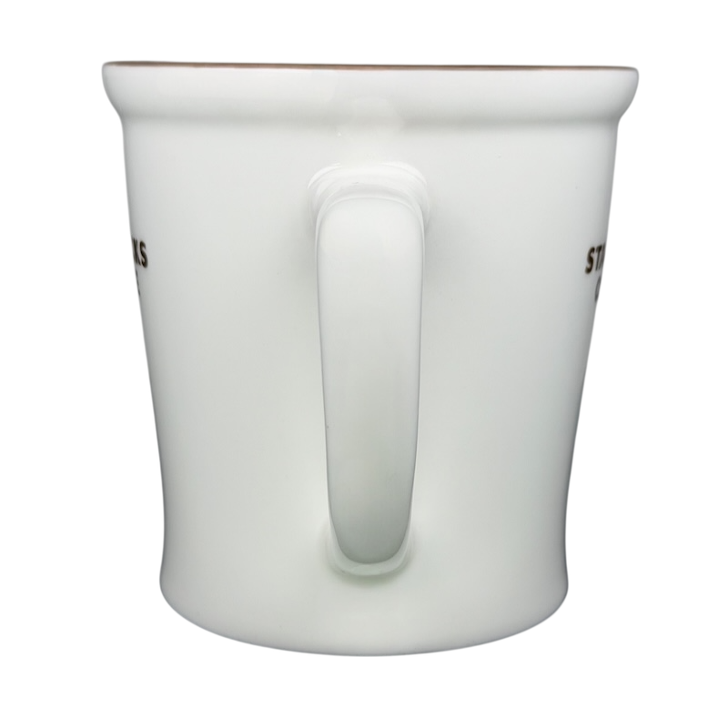 New Bone China Brown Interior 2009 Starbucks Coffee Mug with Elegant Design and Comfortable Handle