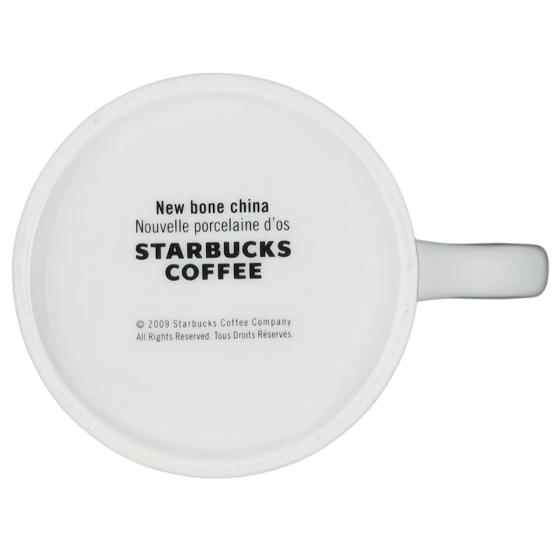 New Bone China Brown Interior 2009 Starbucks Coffee Mug featuring sleek design and brand logo