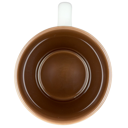 New Bone China Brown Interior 2009 Starbucks Mug with Smooth Finish and Minimalist Design