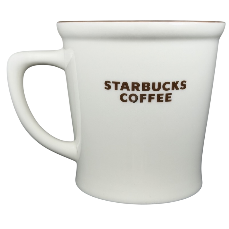 New Bone China Brown Interior 2009 Starbucks Coffee Mug with a classic design
