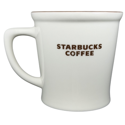 New Bone China Brown Interior 2009 Starbucks Coffee Mug with a classic design