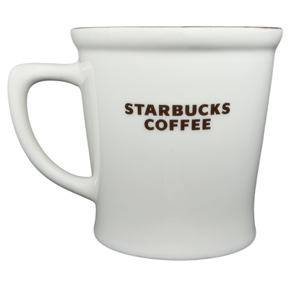 New Bone China Brown Interior 2009 Starbucks Coffee Mug with a simple classic design