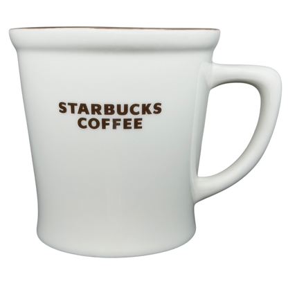 New Bone China Brown Interior 2009 Starbucks Mug with Classic Logo Design