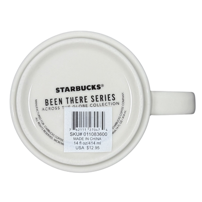 Bottom view of Starbucks New Hampshire Been There mug showing branding and product details