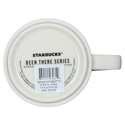Bottom view of rare Starbucks 2019 West Virginia mug from Been There Series with barcode label