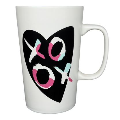 Rare Starbucks XOXO mug with colorful heart design for coffee lovers