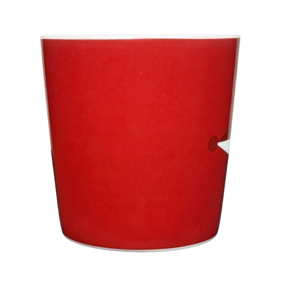 Starbucks Red Fox tail handle Mug 2012 featuring a vibrant red design with a unique tail handle