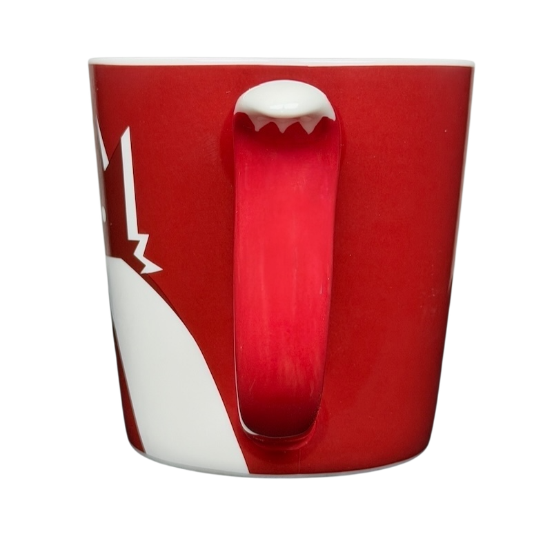 Starbucks Red Fox tail handle Mug 2012 featuring a playful fox design in vibrant red