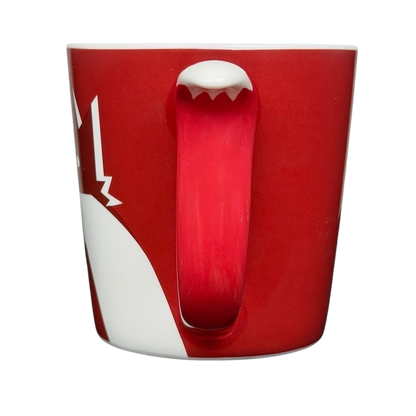 Starbucks Red Fox tail handle Mug 2012 featuring a playful fox design in vibrant red