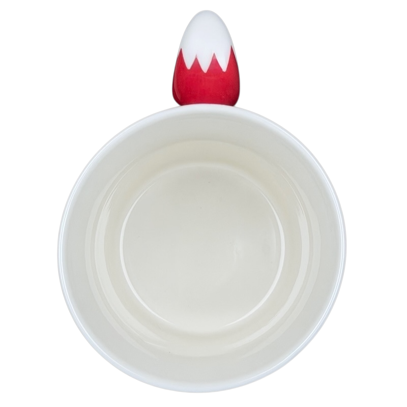 Starbucks Red Fox tail handle Mug 2012 featuring a unique red and white fox tail design