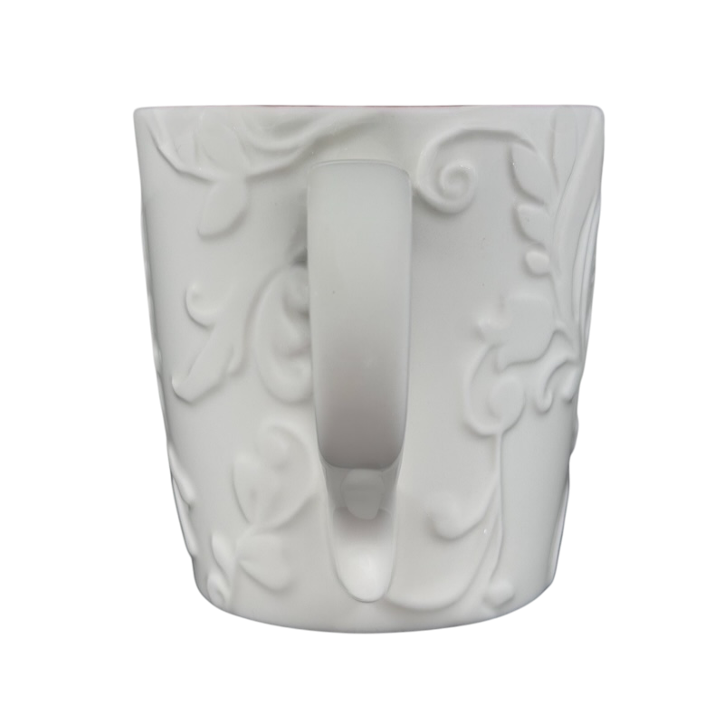 Decorative Reindeer Mug Starbucks Featuring an Elegant Relief Design for Holiday Beverages