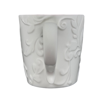 Decorative Reindeer Mug Starbucks Featuring an Elegant Relief Design for Holiday Beverages