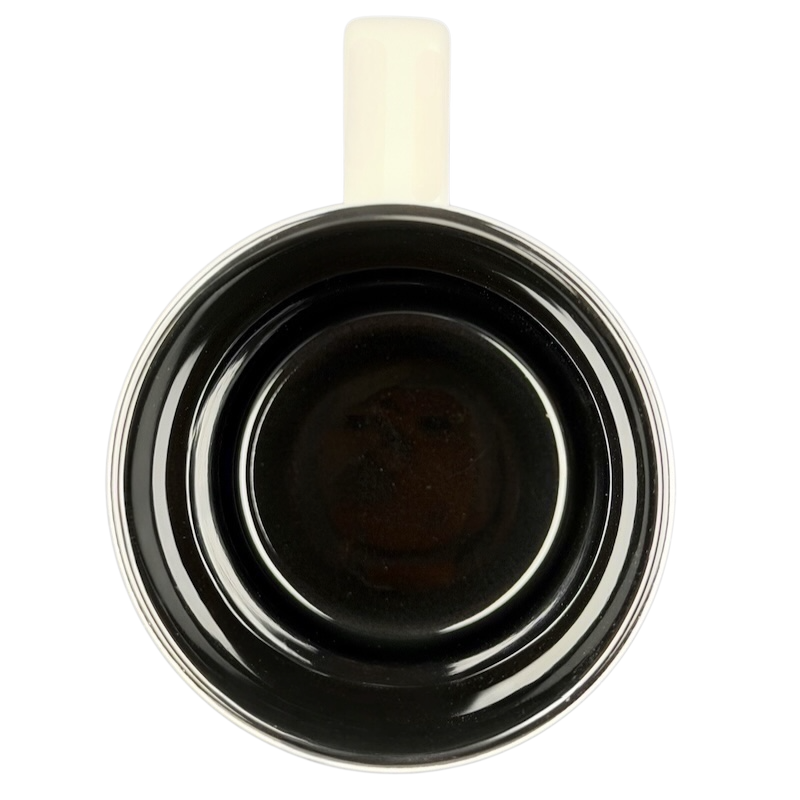 Black Starbucks Reserve Roastery NYC mug with a smooth finish and comfortable handle
