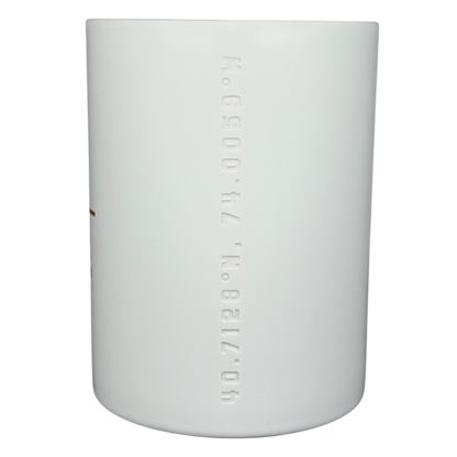 Starbucks Reserve Roastery NYC mug with a simple white design featuring elegant branding