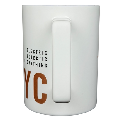 Starbucks Reserve Roastery NYC mug featuring a modern design with eclectic lettering